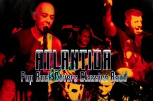 Cartel de Atlantida en El Corral de las Cigüeñas