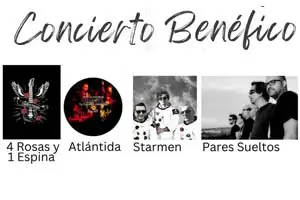 Cartel de Concierto Solidario en El Corral de las Cigüeñas