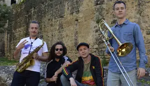 Cartel de Cool Up & Sherlock Horns en El Corral de las Cigüeñas