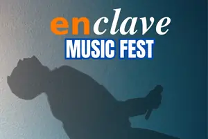Cartel de Enclave Music Fest en El Corral de las Cigüeñas