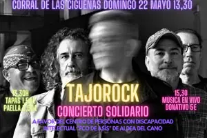 Cartel de Tajorock en El Corral de las Cigüeñas