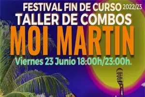 Cartel de Taller de combos en El Corral de las Cigüeñas